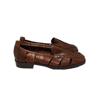 Cole Haan woman Brown Leather Vibram Closed Toe Sandals 8.5